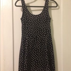 H&M black and white polka dot dress